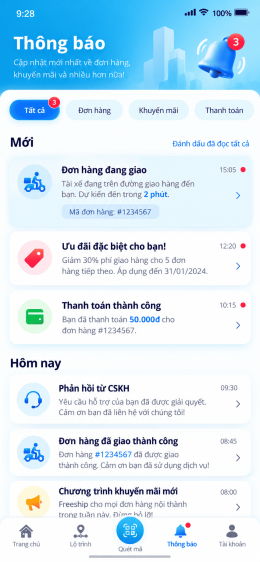App vận chuyển